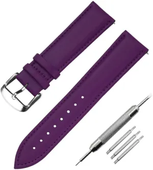 Band Part Purple Green Blue Soft Watch Strap 8mm 10mm 12mm 14mm 16mm september 18mm 20mm 22mm 24mm Leather Women Watch 