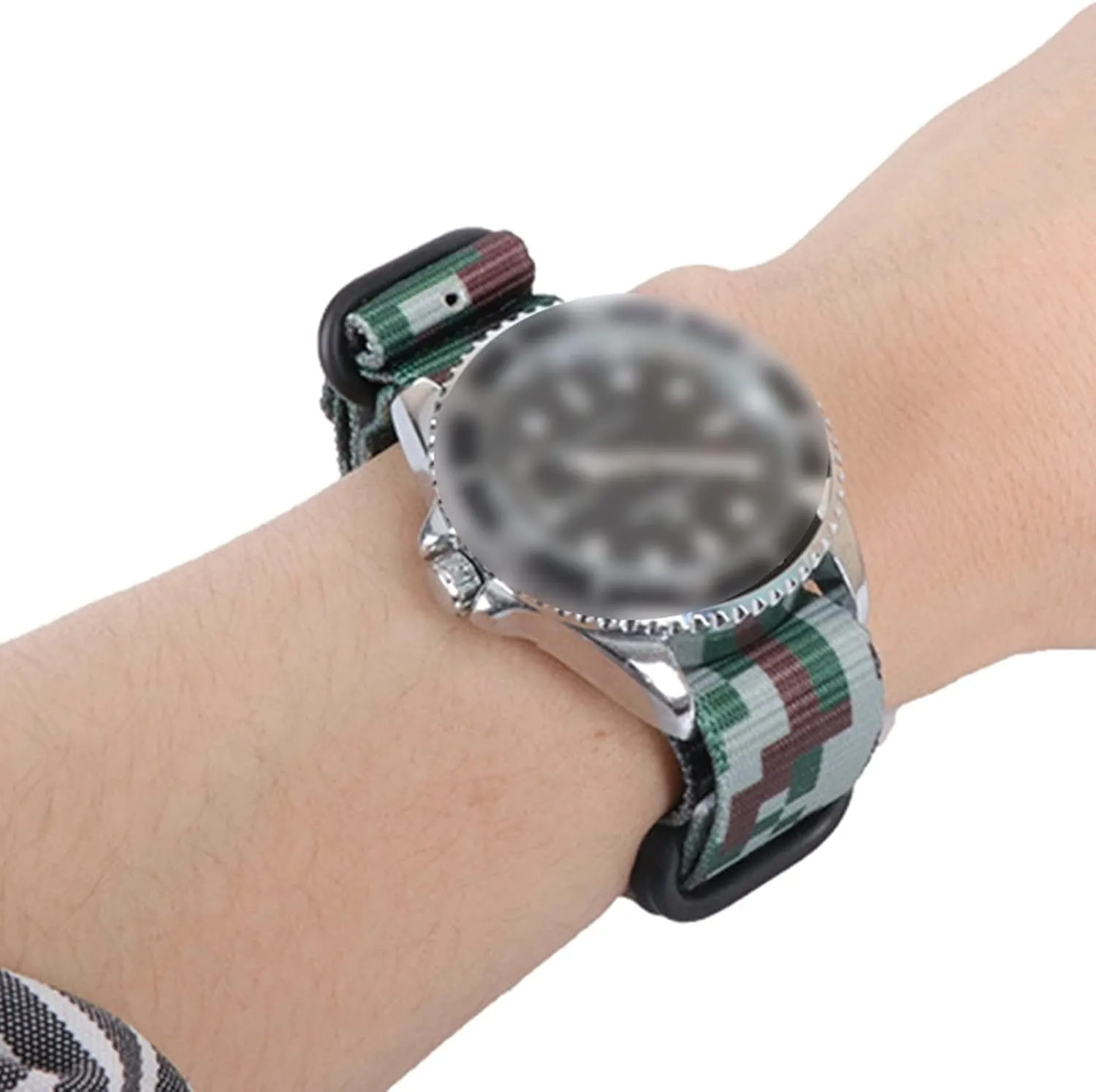 Band philanthropist Accessories Universal Strap,18/20/22/24/26mm Camouflage Printing Nylon Canvas Nato Watchband Simple Watch Wrist 