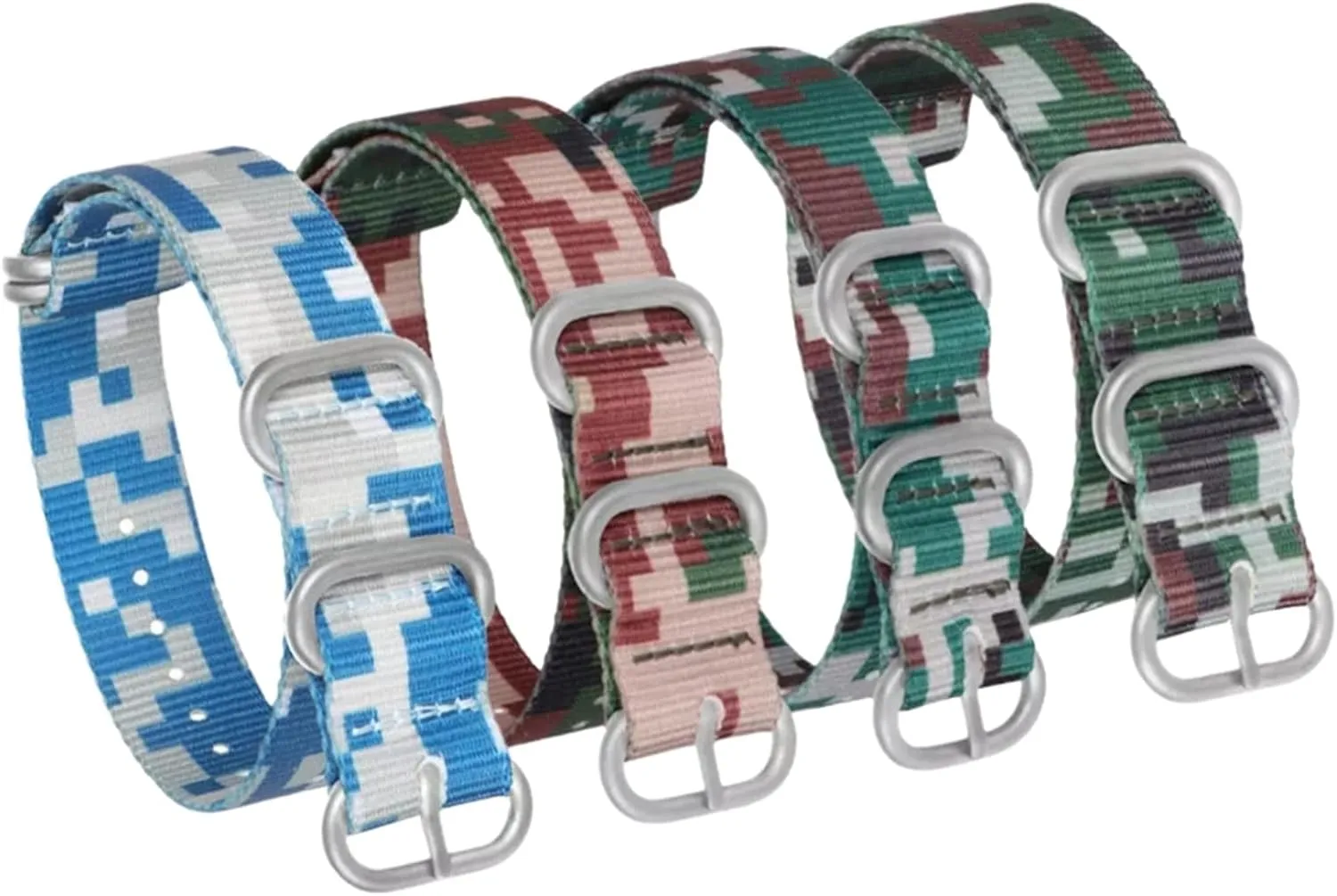Band philanthropist Accessories Universal Strap,18/20/22/24/26mm Camouflage Printing Nylon Canvas Nato Watchband Simple Watch Wrist 