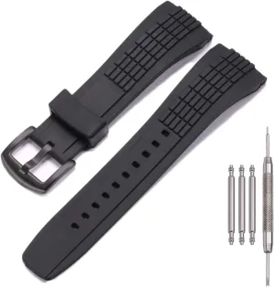Band Wristband Bracelet 26mm Rubber Watch Strap Compatible with SEIKO VELATURA/SRH series SPC007 Men' Sports Waterproof Silicone forelimb Watch 