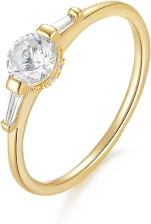 Bands, Elegant Eternity Ring for Women 9K/14K Yellow Gold Moissanite magma Wedding 