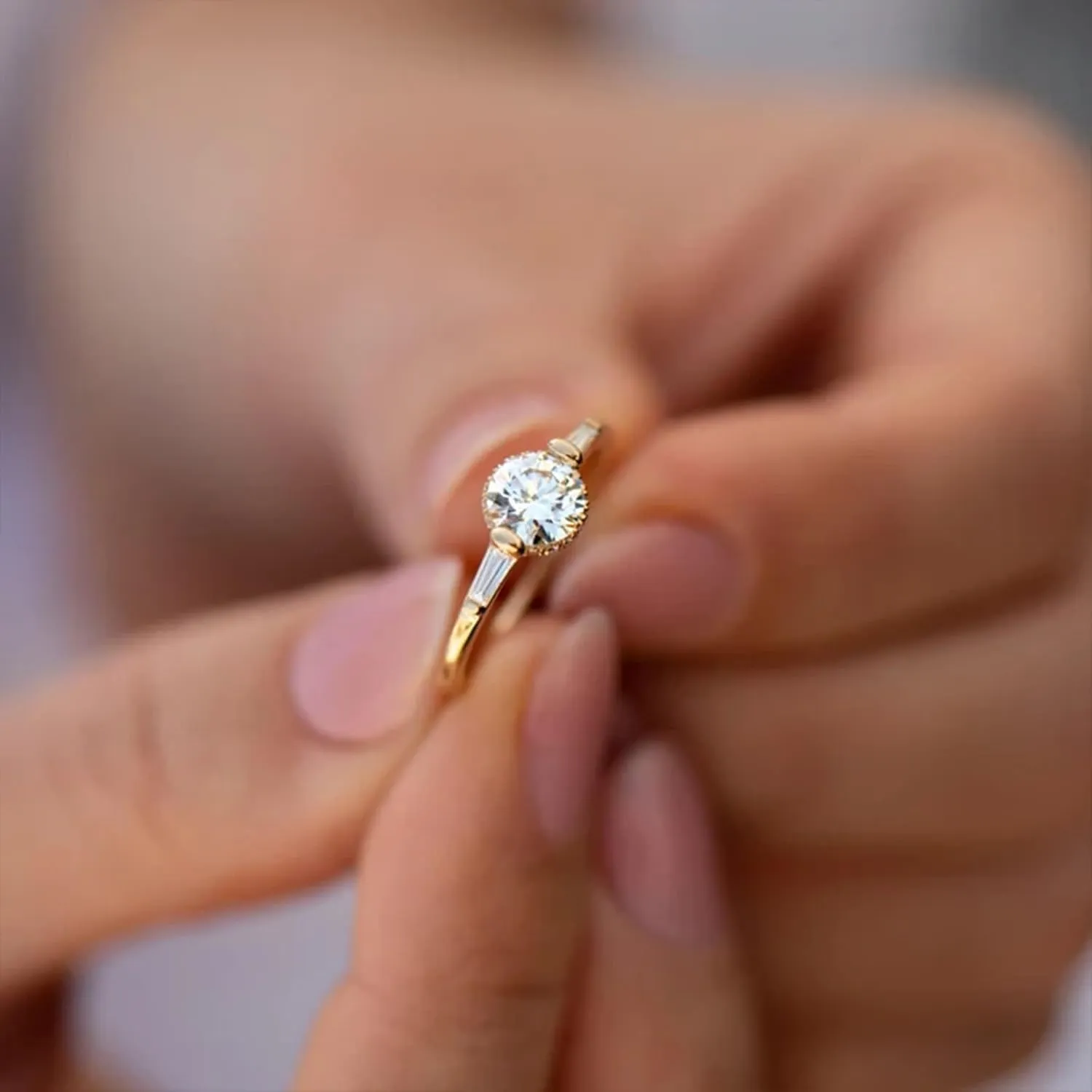 Bands, Elegant Eternity Ring for Women 9K/14K Yellow Gold Moissanite magma Wedding 