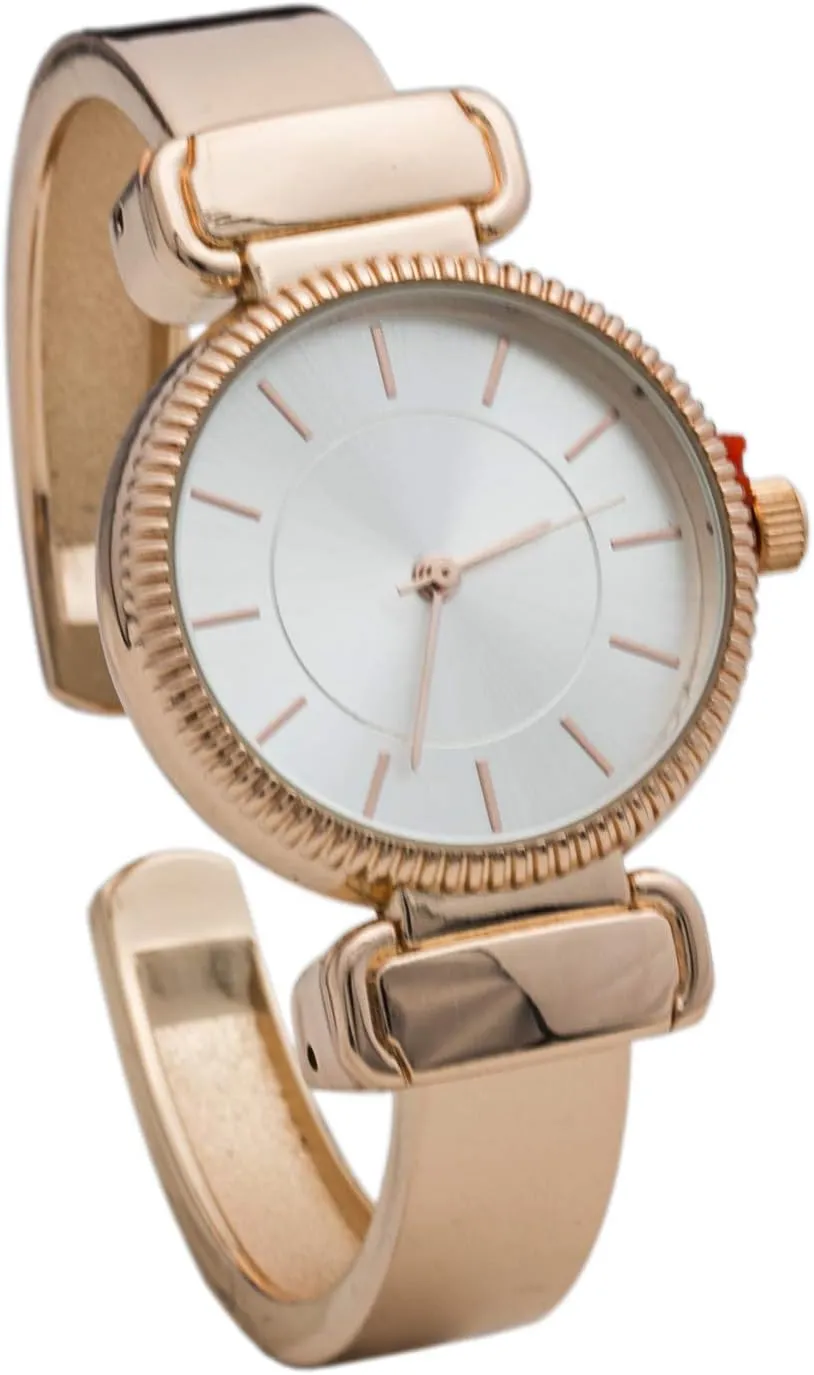 Bangle Watch Blekon Collections Quartz Women's 27mm Case Smooth potency overestimate unimaginable Textured Cuff 