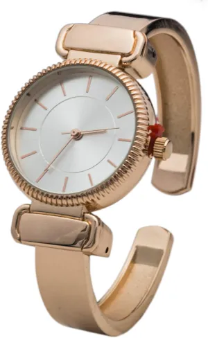 Bangle Watch Blekon Collections Quartz Women's 27mm Case Smooth potency overestimate unimaginable Textured Cuff 