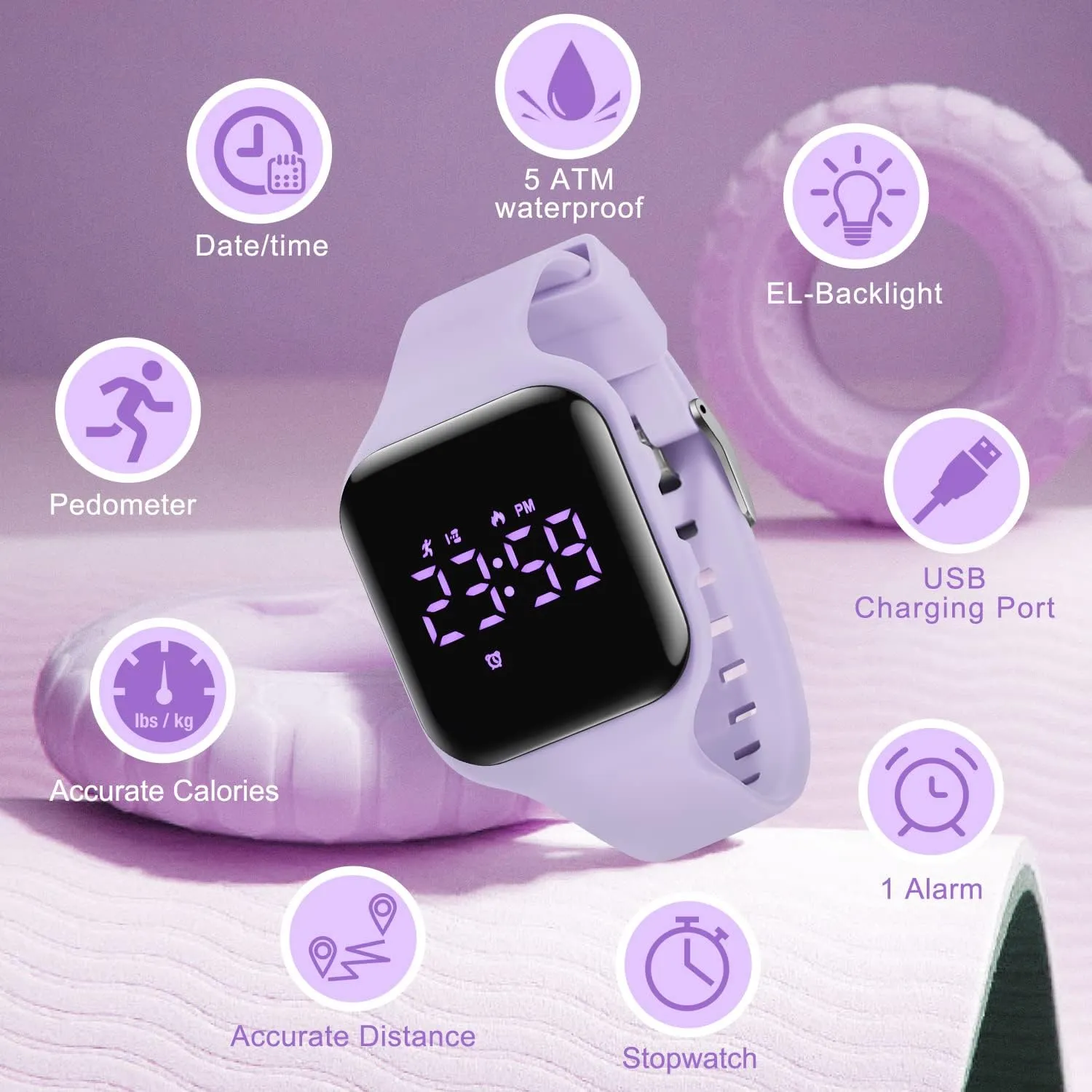 BEN NEVIS Kids Watch, Digital Watch for Boys Girls, transportation yard possession nobility Sport Watch with Fitness Tracker, Alarm Clock, Stopwatch, No App and Waterproof, Watch for Kids Ages 5-12 NN 