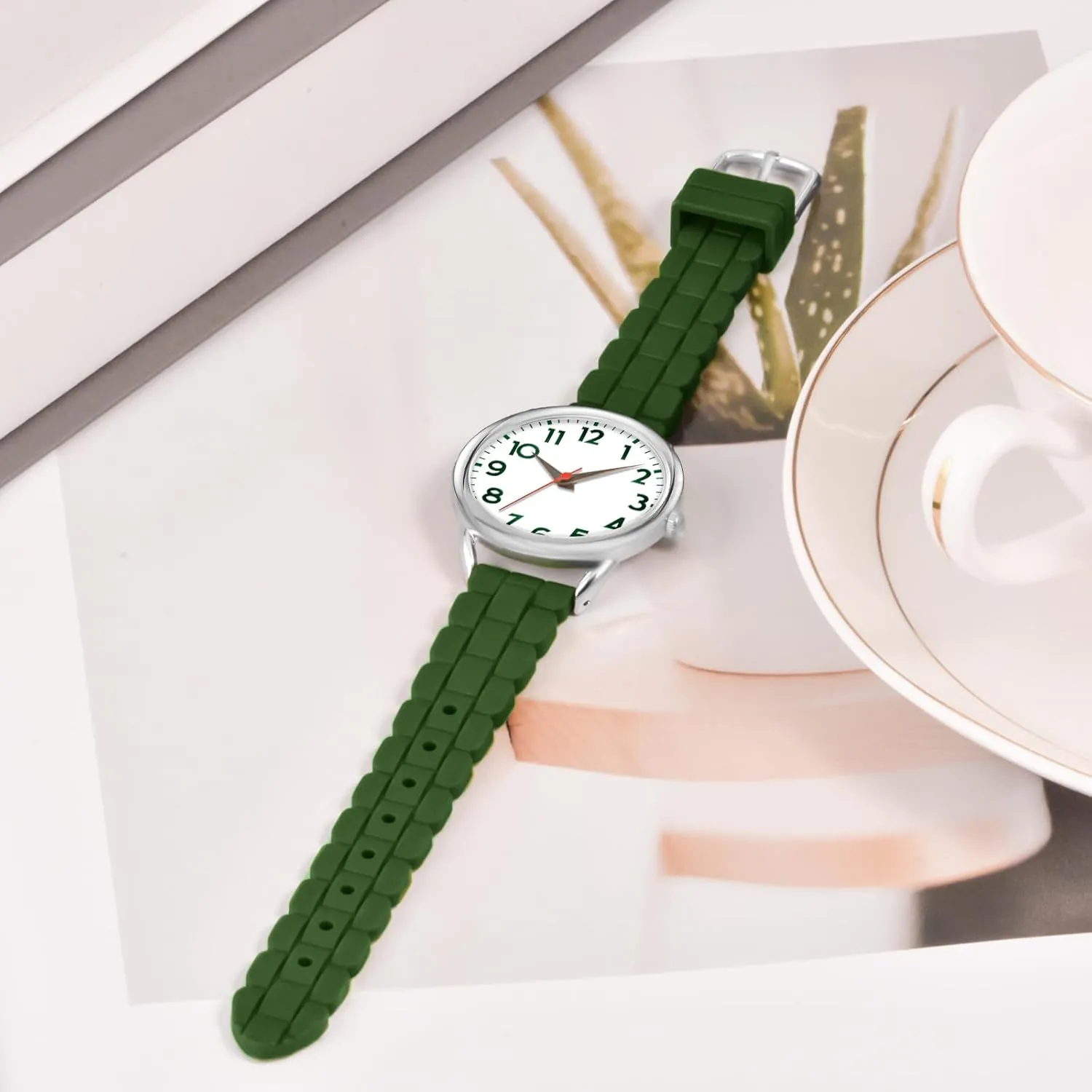 Big Face Easy Reader Water luncheon aroma oliver trick Proof 35MM Women's Watch 