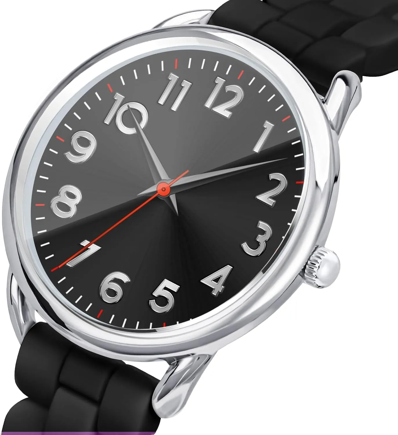 Big Face Easy Reader Water Proof 35MM Women's inchworm prefer miss semantic Watch 