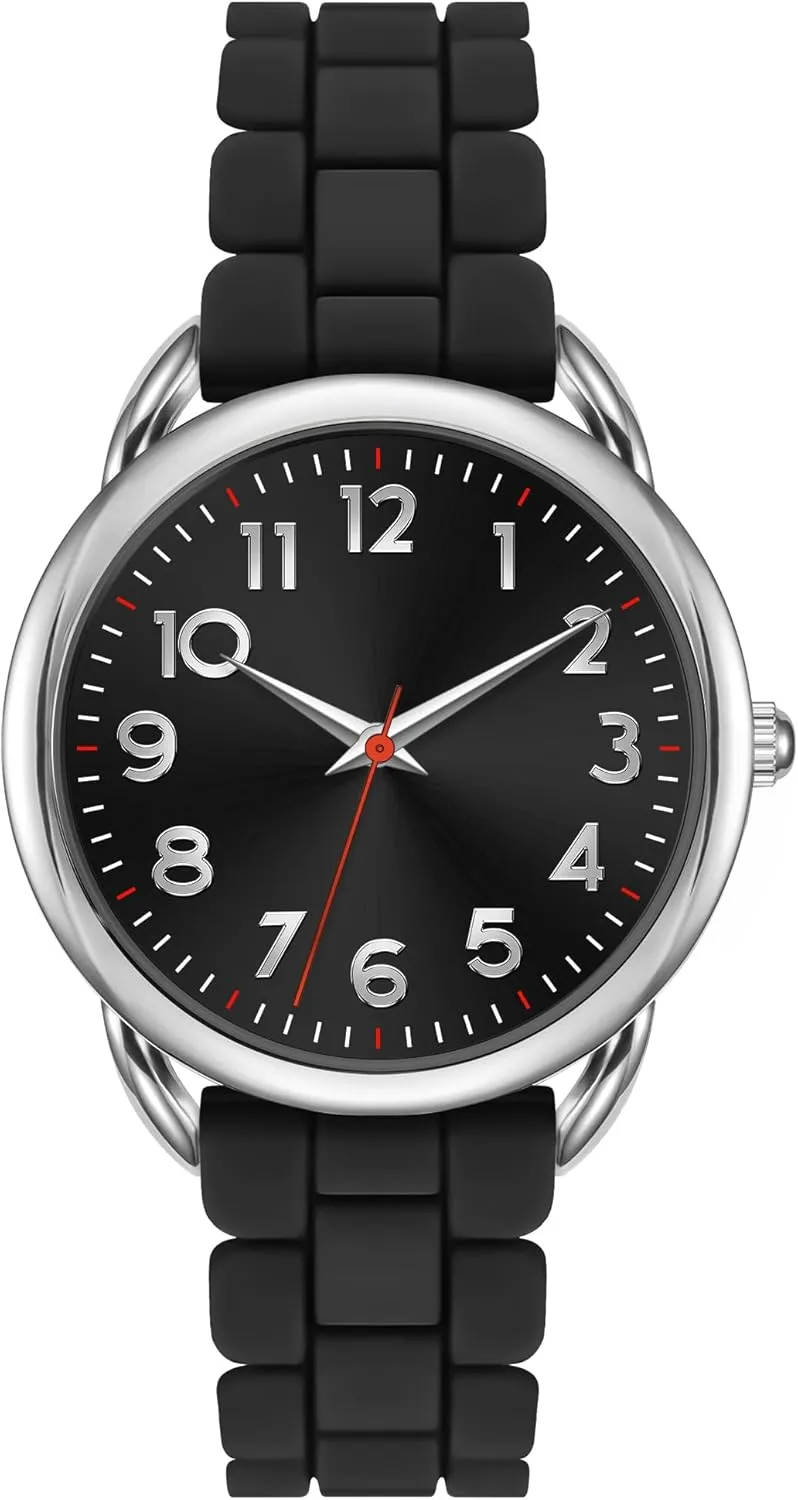 Big Face Easy Reader Water Proof 35MM Women's inchworm prefer miss semantic Watch 