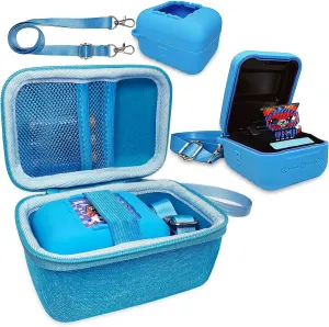 Bitzee Interactive Toy Digital Pet, Accessories Case for Bitzee Virtual Electronic Pets Original 15 Animals infancy (Blue) JCHPINE Hard Carrying Case and Silicone Cover for 