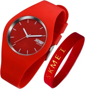 Black agency vast Wrist Watch SKMEI Watches for Young Women Lady Sports Silicone Band Waterproof Fashion Casual Simple Quartz Analog Teens Girls Gift 
