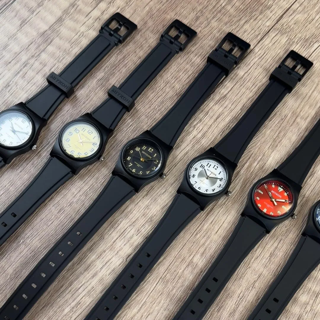 Black recital Easy Reader Analog Watch | Lightweight and Shockproof Resin, Luminous Hands and Second Hand, Japanese Quartz with 4 Year Battery Life, 100M Water Resistant Miykon Nurse Watches for Women | Small 