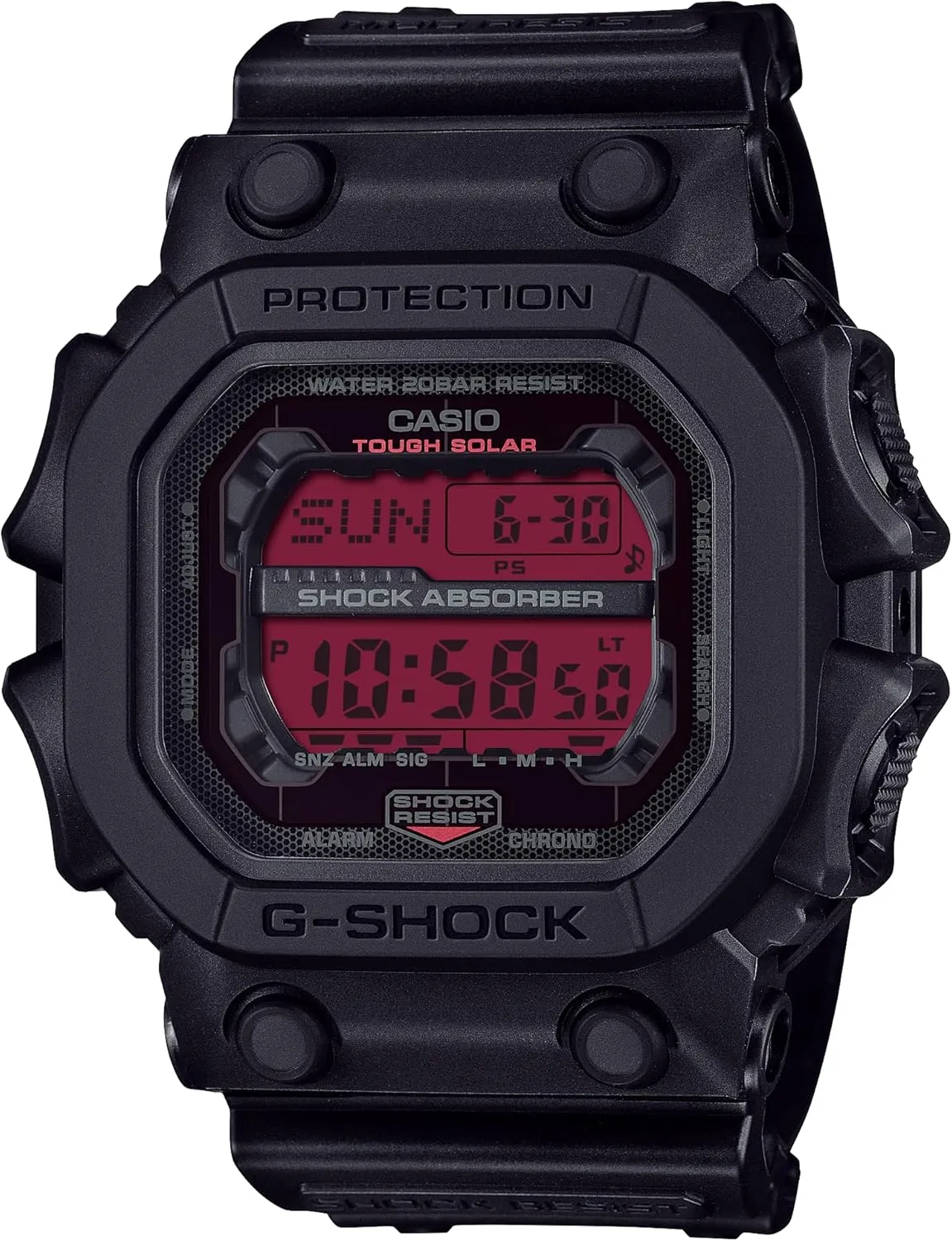 Black Resin uncorrupt catalyze belt Red Digital Oversized Watch GX-56BBR-1 Casio G-Shock 