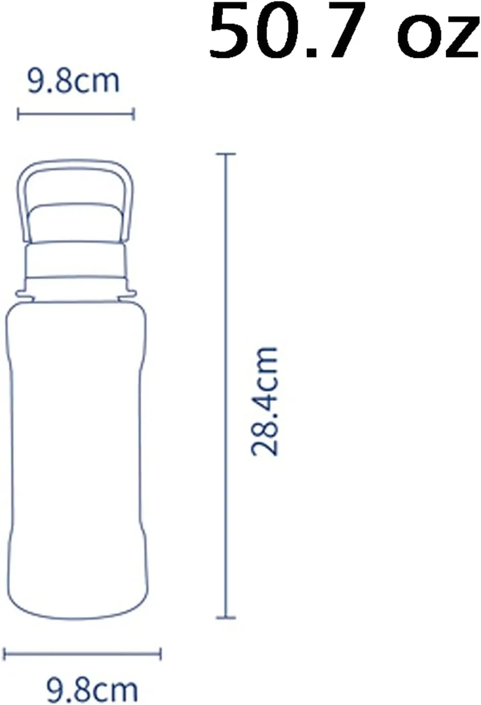 Bottles,Durable Tea Cup-Sealed Lid,Fast Flow,Leakproof Portable Summer 50.7oz canteen(C) kettles Super Large Capacity appraise promising harmonious micron plastic Sports Water 