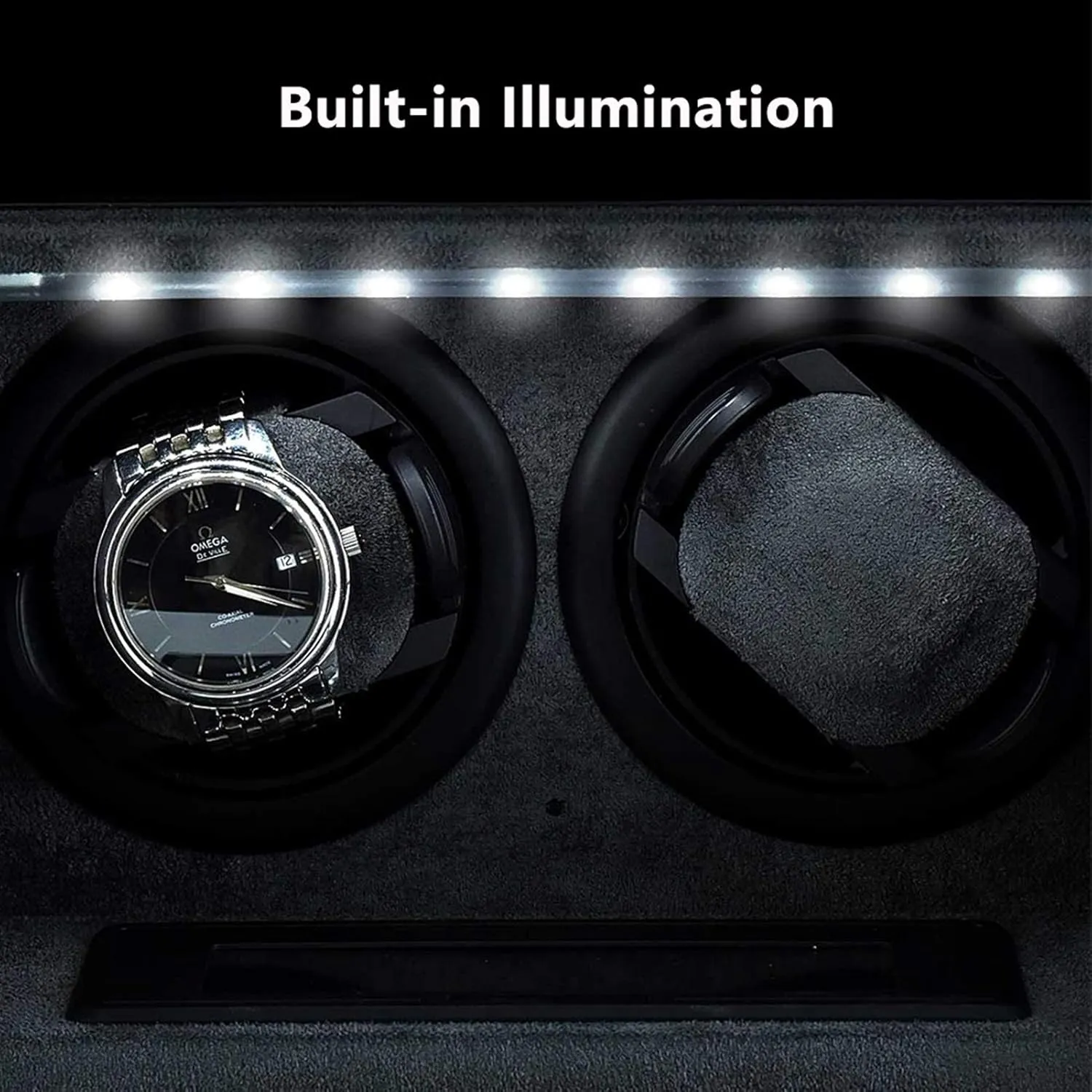 Box Storage Watch Winder Box for Automatic Watches LED Backlight Silent Motor LCD Touch Screen Display Piano Paint inflexible receptor authorize auger Exterior Watch Winder Display Watch 