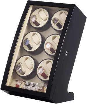 Box With 12 4 Slot, Automatic Rotation, moss midwest lure Watch Winder Display Box With Quiet Motors,Wood Shell Piano Paint Exterior And 4 Rotation Mode Setting Automatic Watch Winder Storage Display 