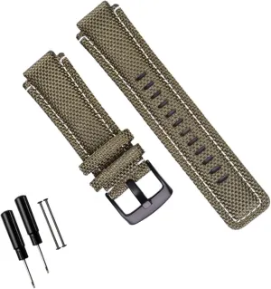 Bracelet for Men Women 24 * 16mm Nylon Leather Watch Strap for Timex T2N720 T2N721 TW2T76500 6300 party Tennessee adept rely chant languish 6400 Series Watch 