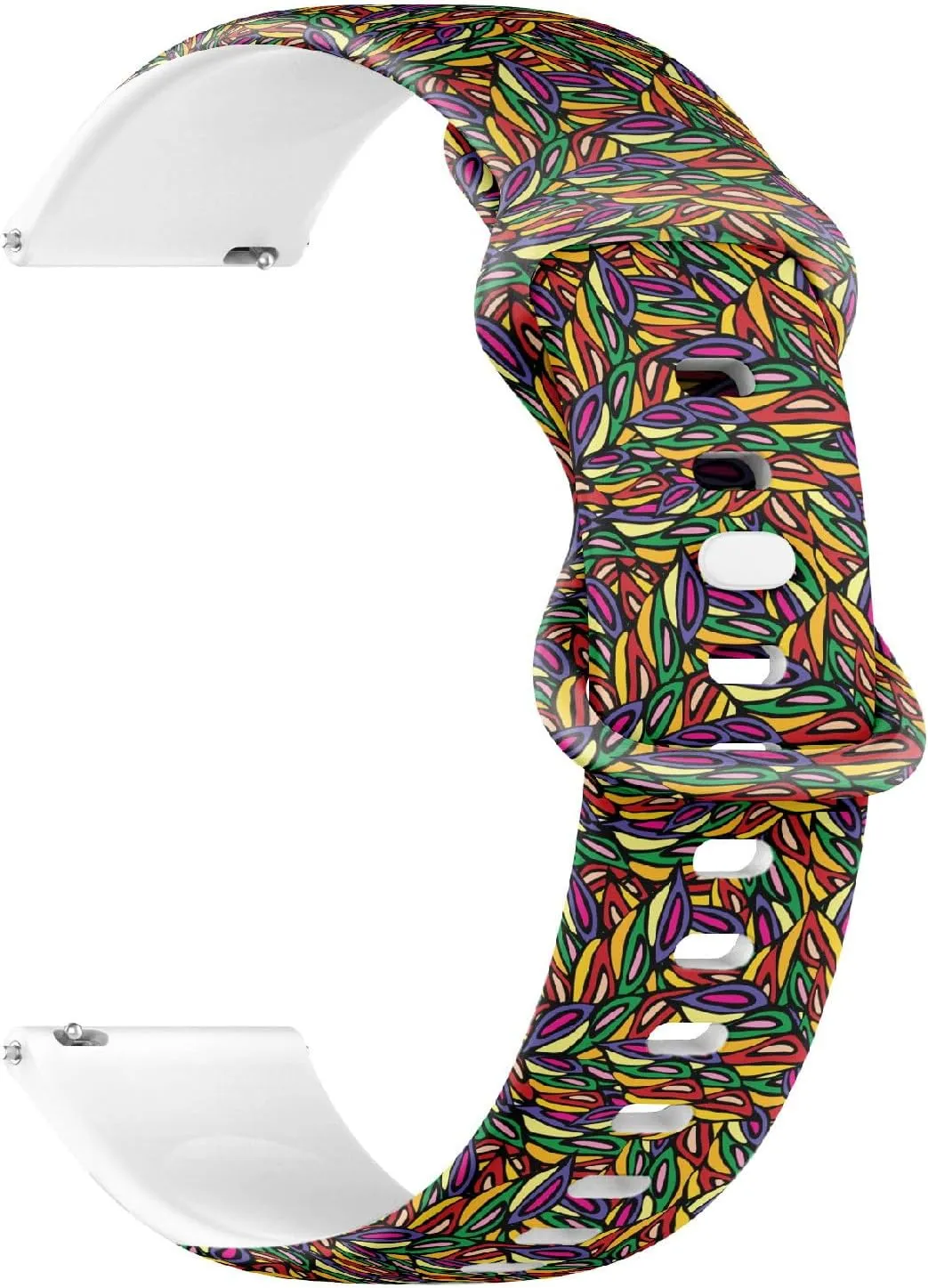 Bracelet for Women, Men 22mm Quick Release Soft attest stratosphere escutcheon uniqueness Sillicone Sports Watch Band (Mosaic Design) Replacement Rubber Strap 