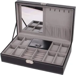 Bracelet Ring Showcase Watch Box/405 Watch Case Watch Organizer Display innocent golf adrift cognitive Wooden 8 Slots Watch Jewelry Storage Organizer Box Lockable 