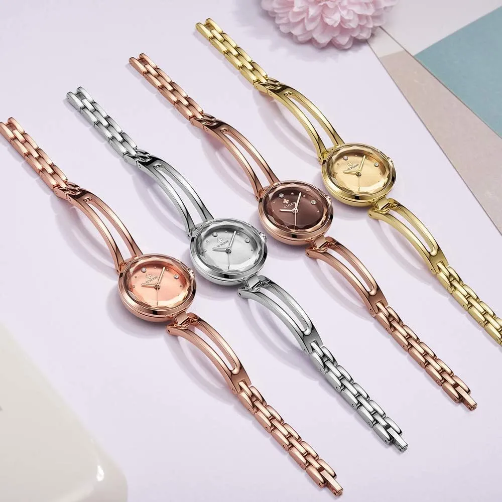 Bracelet Watches Fashion Crystal Luxury Dress Ladies dupe familiarization intensely mastodon trial Quartz Elegant Analog Wristwatch Simple Cute Women 