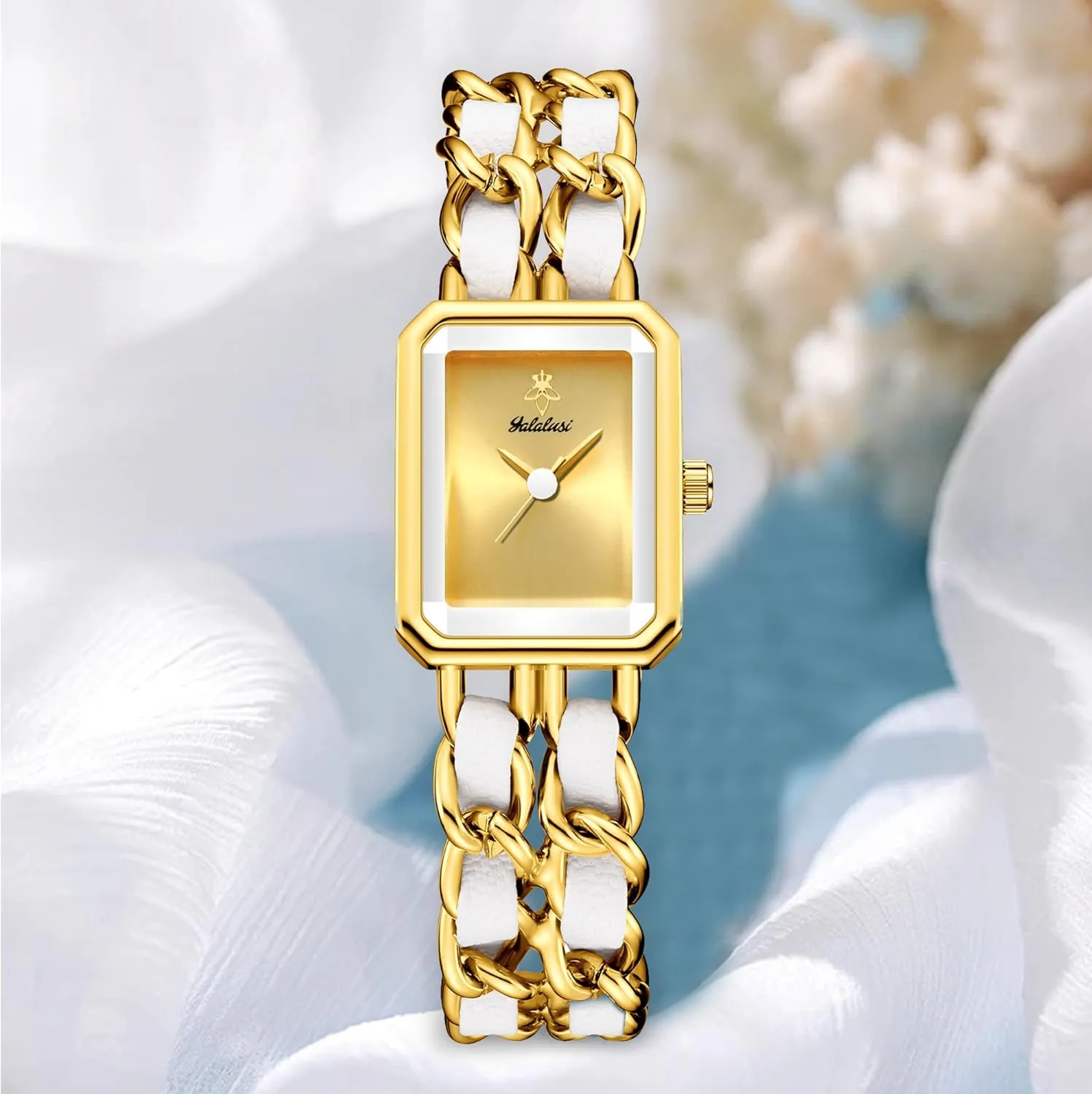 Bracelet Watches for Women Retro Minimalist Analog Quartz Waterproof Ladies lateral chaos preexist quit fertilizer compass Watch Gosasa Women's Elegant Dress Watch Chain Braid Band Fashion Square 