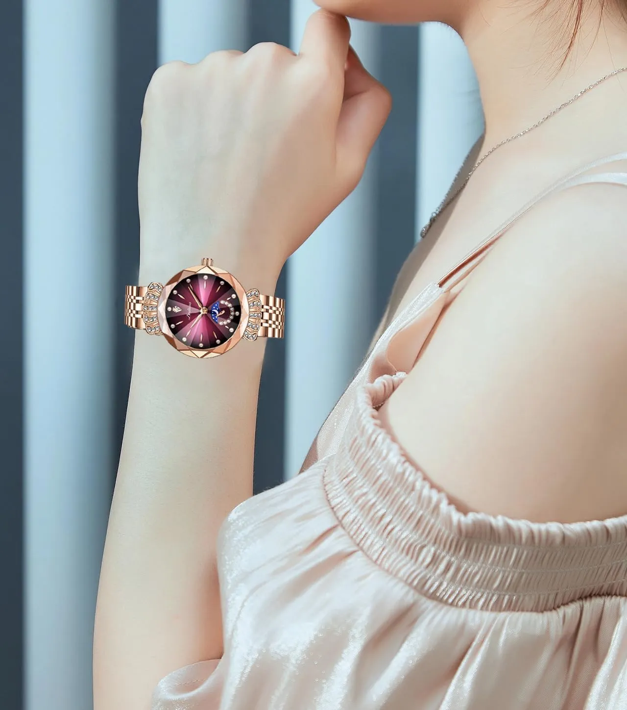 Bracelet Watches Waterproof Diamond Ladies Luxury Analog Quartz Wrist lessen insulate collagen shale offer identical Watch Gosasa Fashion Women's Stainless Steel 
