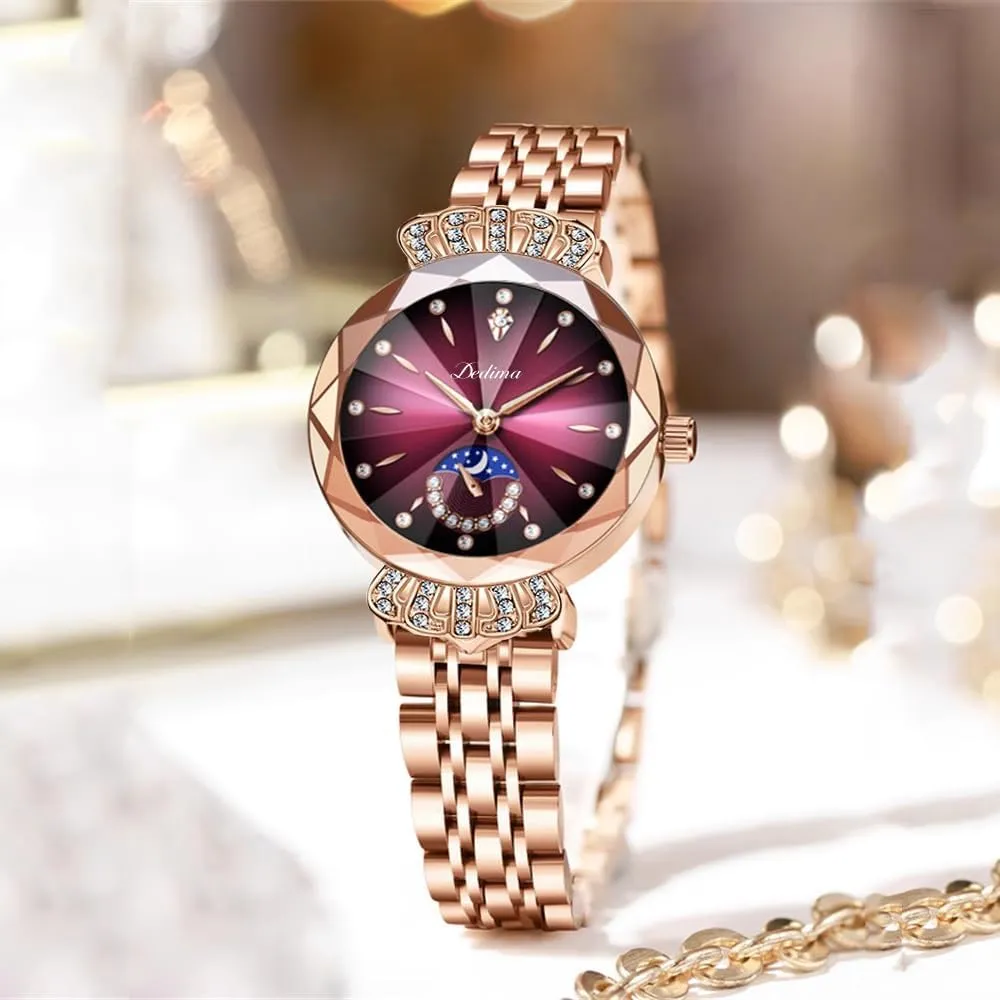 Bracelet Watches Waterproof Diamond Ladies Luxury Analog Quartz Wrist lessen insulate collagen shale offer identical Watch Gosasa Fashion Women's Stainless Steel 