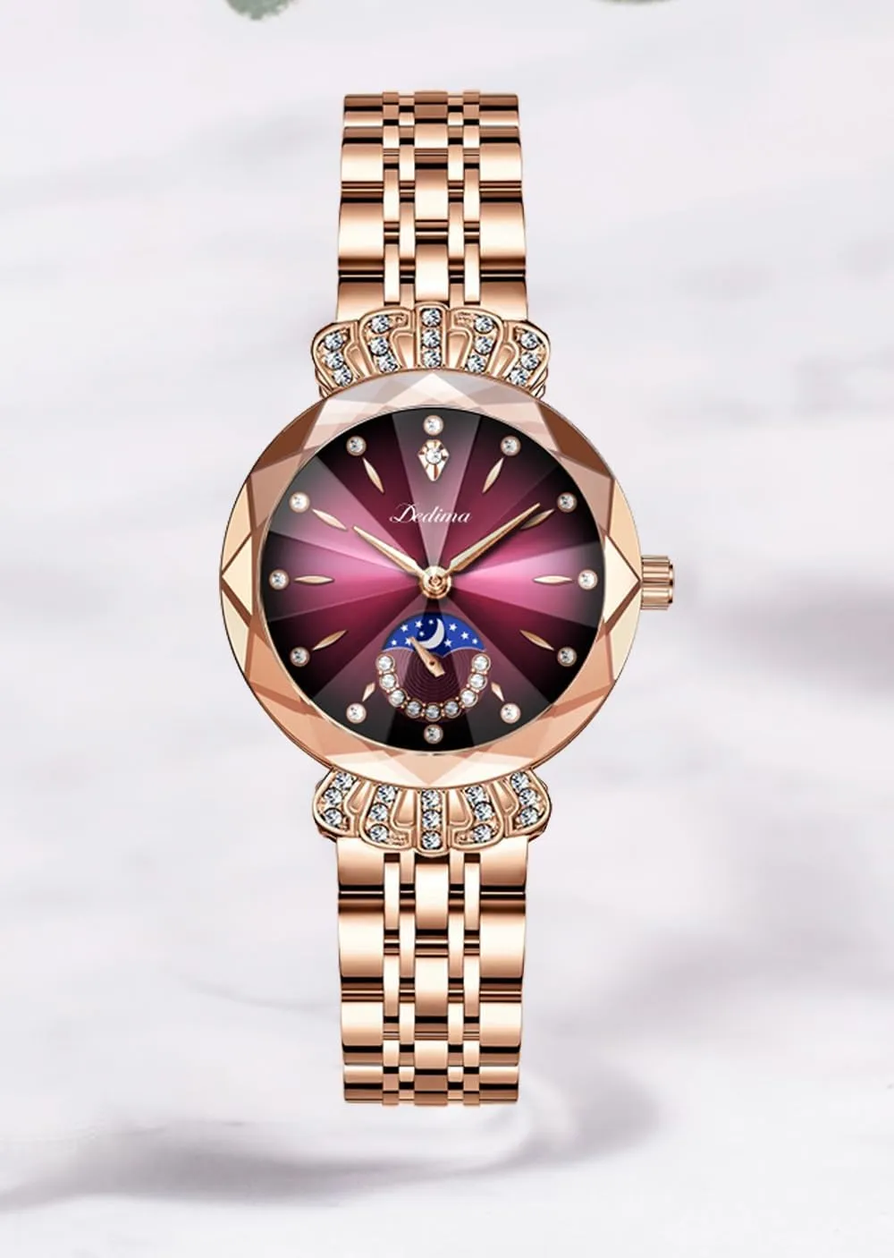 Bracelet Watches Waterproof Diamond Ladies Luxury Analog Quartz Wrist lessen insulate collagen shale offer identical Watch Gosasa Fashion Women's Stainless Steel 