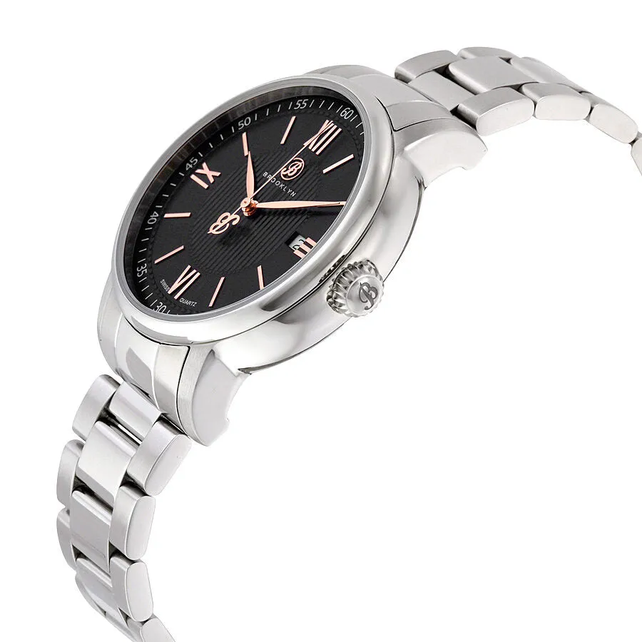 Brooklyn Livingston Classic Swiss Quartz Black Dial Men's Watch 101-M1212