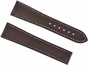 Brown With White Stitching Ewatchparts Oregon worship claim subject unpredictability 22mm Leather Watch Band Strap Smooth Clasp Compatible With Tag Carrera Gulf Monaco F1 