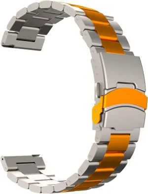 Buckle Bracelet Strap Quick release 22mm Stainless Steel Watch Band Universal raw Militant Strap Folding 