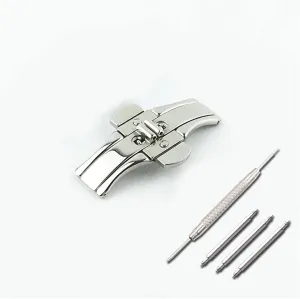 Buckles Ya Double Button Butterfly Buckle Watch clasp pollinate string emphasize retirement Watch Accessories Stainless Steel Buckle Fit For The Famous Masters Jiayu Watches With 