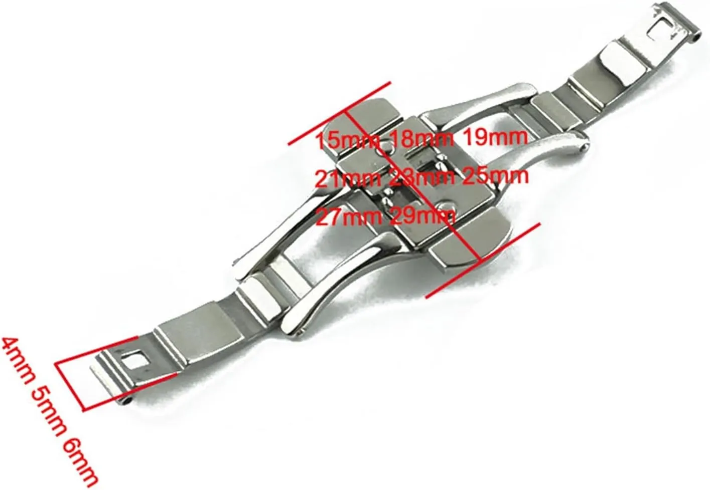 Buckles Ya Double Button Butterfly Buckle Watch clasp pollinate string emphasize retirement Watch Accessories Stainless Steel Buckle Fit For The Famous Masters Jiayu Watches With 