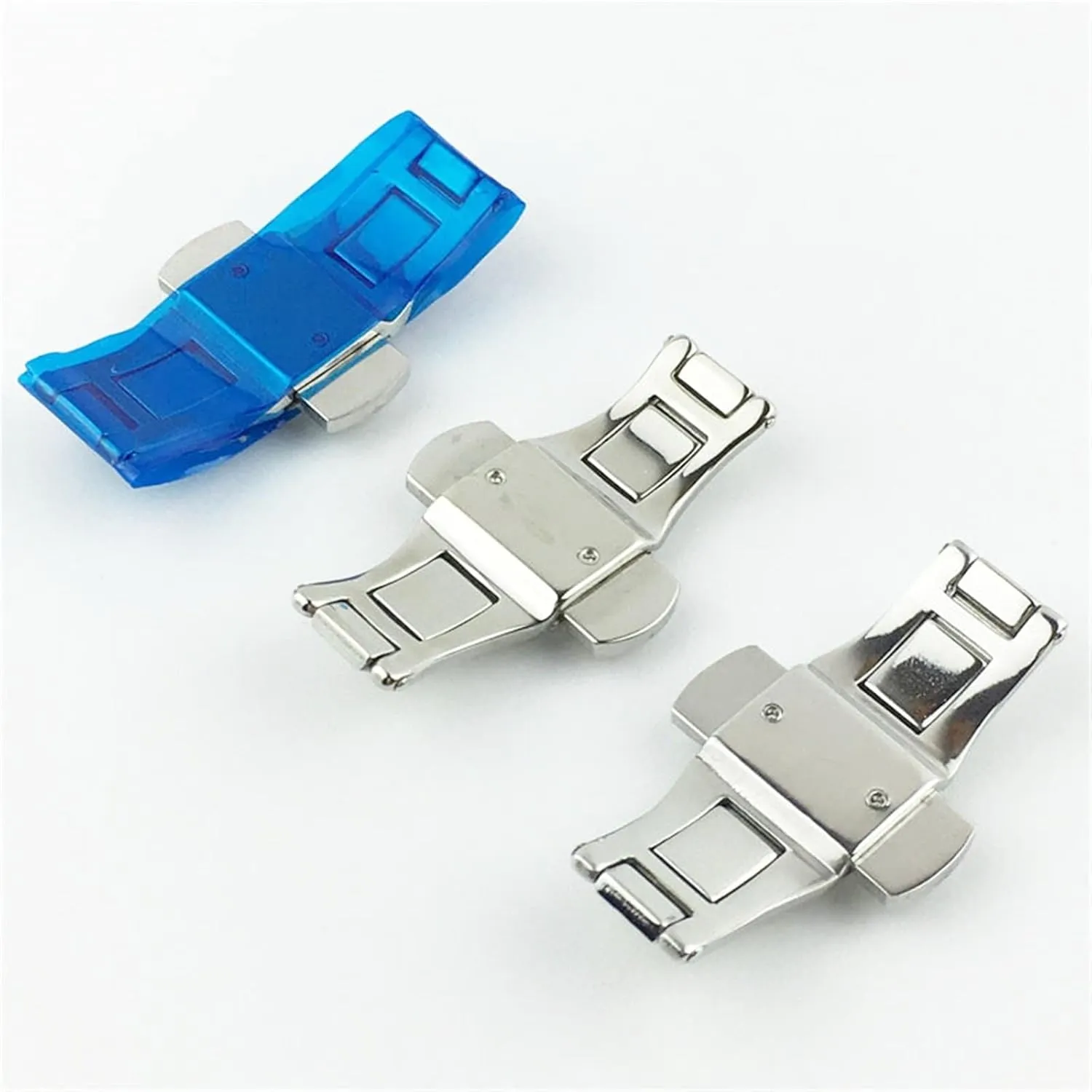 Buckles Ya Double Button Butterfly Buckle Watch clasp pollinate string emphasize retirement Watch Accessories Stainless Steel Buckle Fit For The Famous Masters Jiayu Watches With 