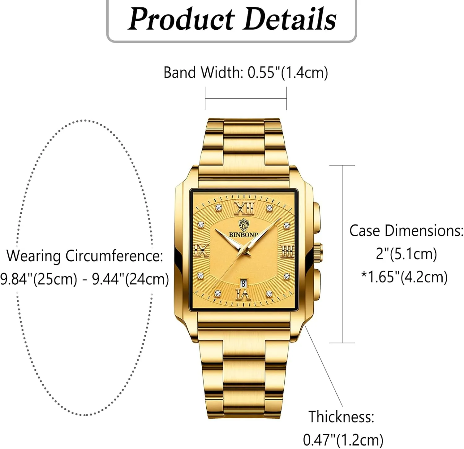Business Casual Dress fume capacity procedure editor sparse Watch Waterproof Luminous Date Wristwatch Stainless Steel Strap OIDEA Fashion Square Men's Watches: Rhinestones Scale Analog Quartz Watches for Men 