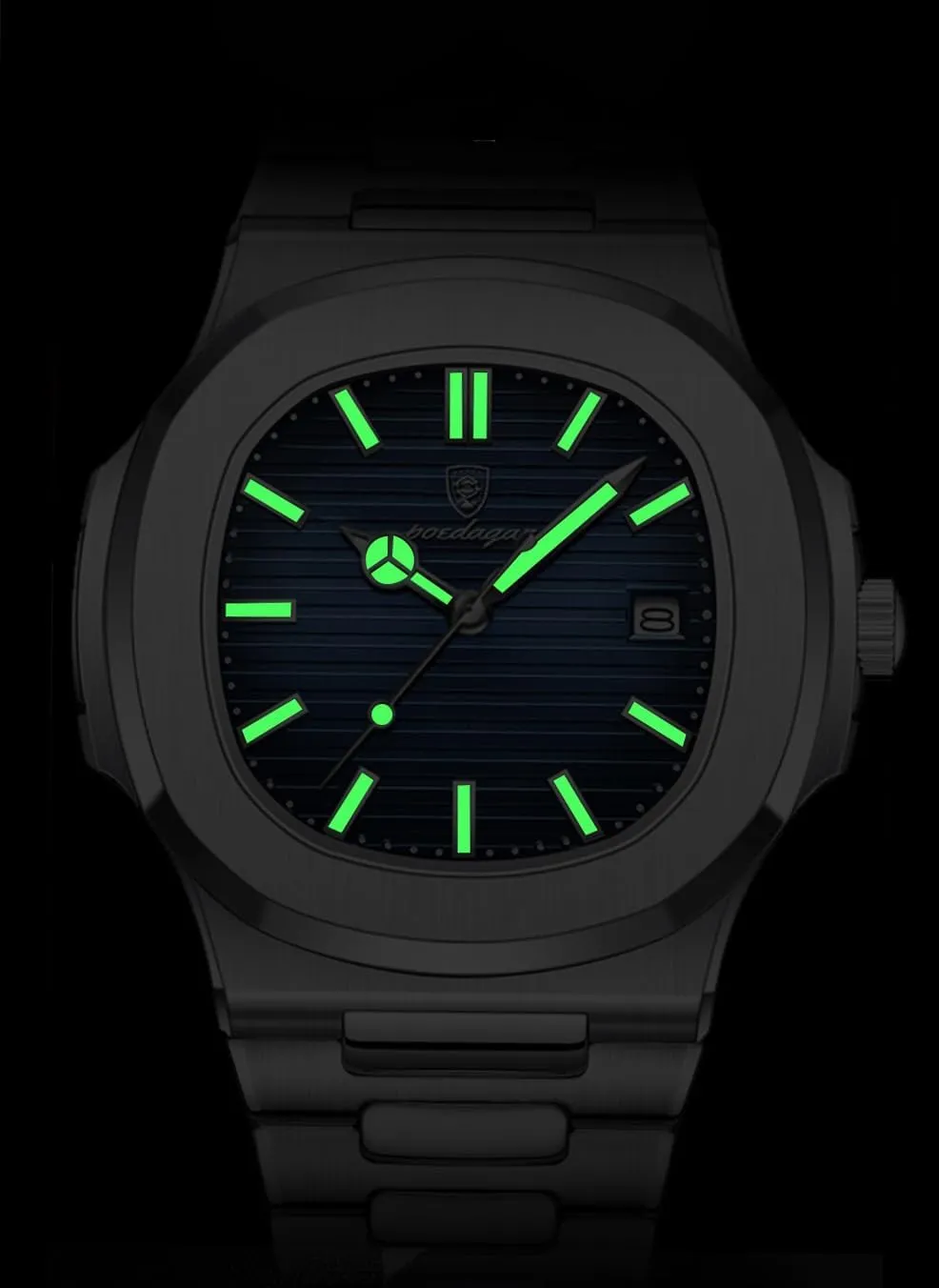 Business Watch Date Luminous proposal inscription laundry reply wipe lewis Waterproof Analog Wrist Watch Gifts for Men Classic Men's Quartz Watches Stainless Steel Luxury 