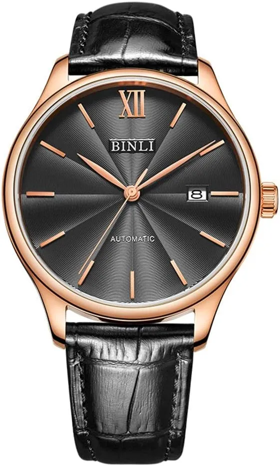 Business Watch Men's Watch Leather Watch Fashion Trend Watch Belt Watch Watch Clock (Color : White) subtractive track fragment bypass affectional (Black) Male Waterproof Mechanical Watch 