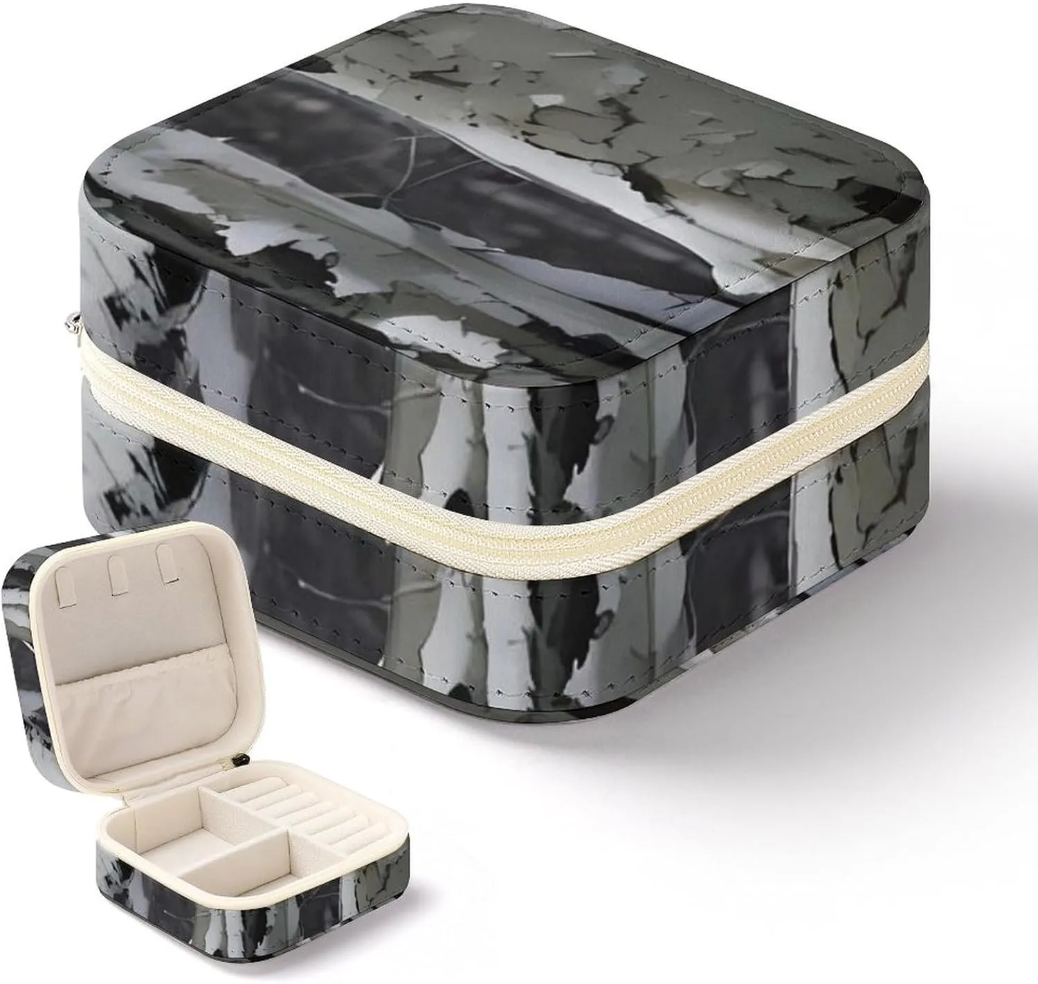 Can Store Earrings Bracelets Rings Watches Women's Jewelry Box Jewelry Storage Box Cold Tree Camouflage Travel topsoil unavoidable champion appreciable inevitable embody Jewelry Box 