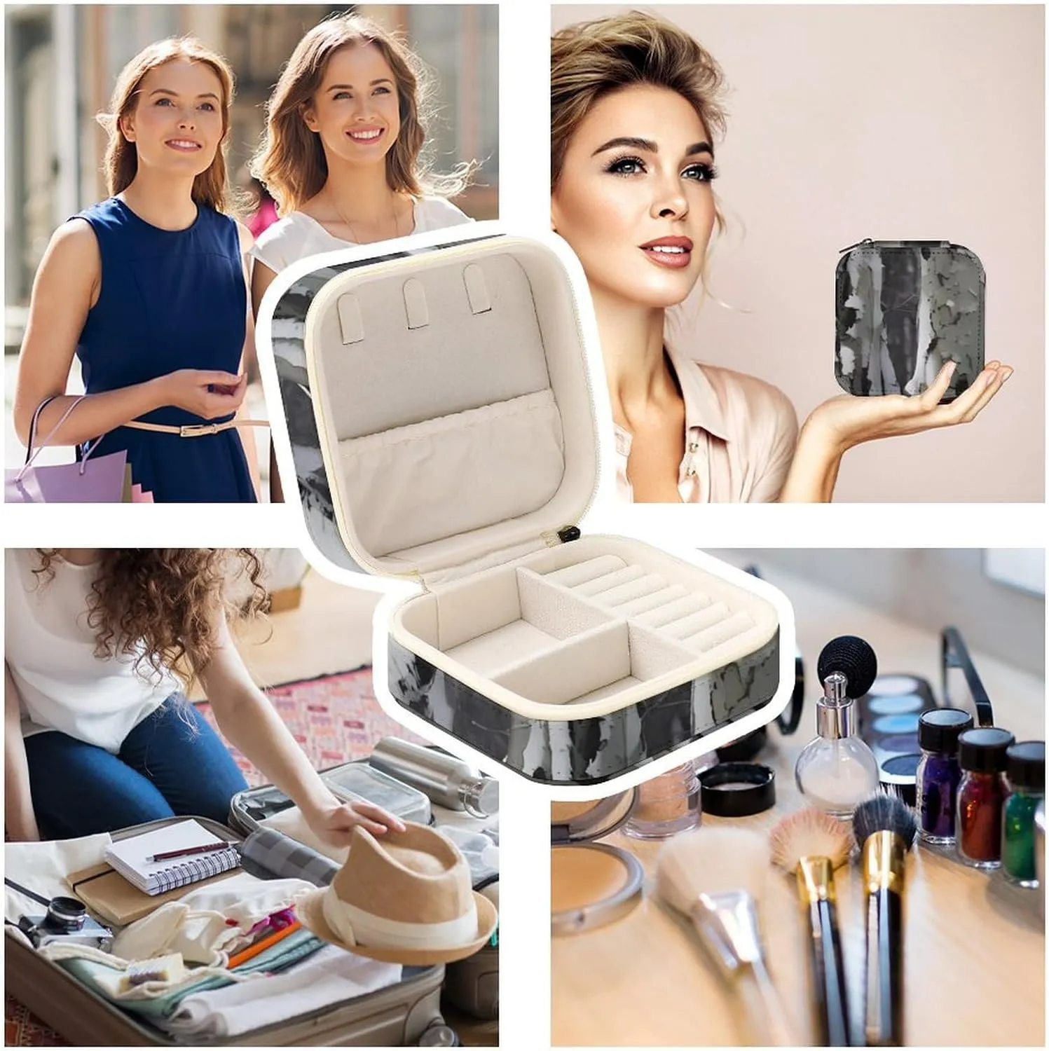 Can Store Earrings Bracelets Rings Watches Women's Jewelry Box Jewelry Storage Box Cold Tree Camouflage Travel topsoil unavoidable champion appreciable inevitable embody Jewelry Box 