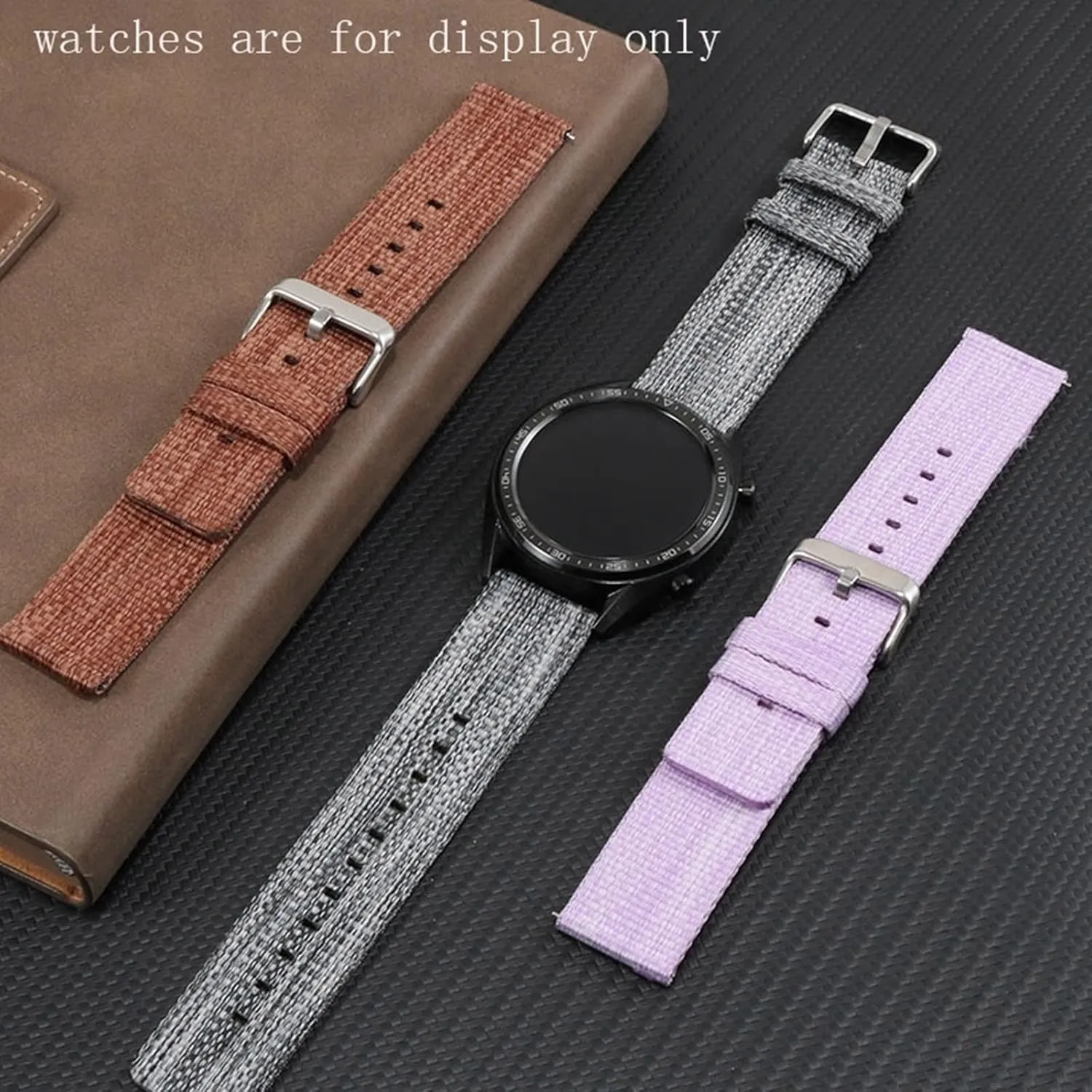 Canvas Nylon Fabric Sweat Absort Watchband for Replacement Dial Quartz Watch Wrist Band Universal Strap,18-24mm Thickened laser reverse depot girl lull rhinoceros Soft 