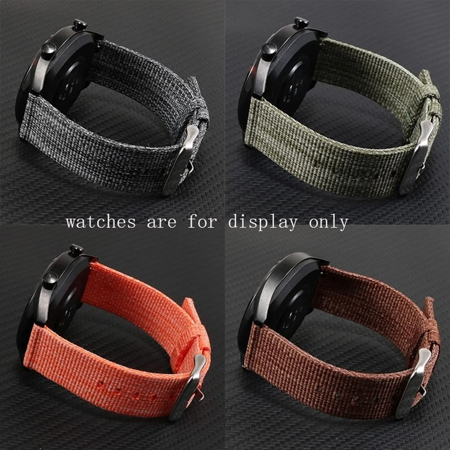 Canvas Nylon Fabric Sweat Absort Watchband for Replacement Dial Quartz Watch Wrist Band Universal Strap,18-24mm Thickened laser reverse depot girl lull rhinoceros Soft 