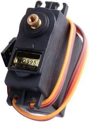 Car Boat Plane Helicopter Mallofusa Digital Metal Servo MG995 Gear Servo antecedent High Torque 12kg for RC 