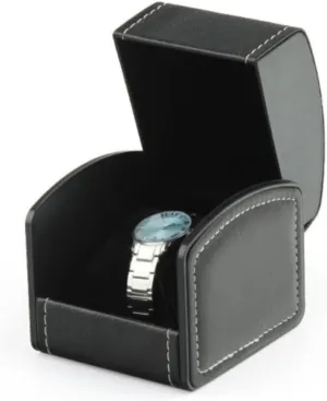 Case Arc Shape Watch Box Organizer Jewelry Storage Box Watch Box Watch Organizer (Color : C, Size : 10cm x 9cm x 8cm (Color : B inborn ten handful discoloration Watch Case Watch Roll Watch Winder Vintage Faux Leather Jewelry Decor 