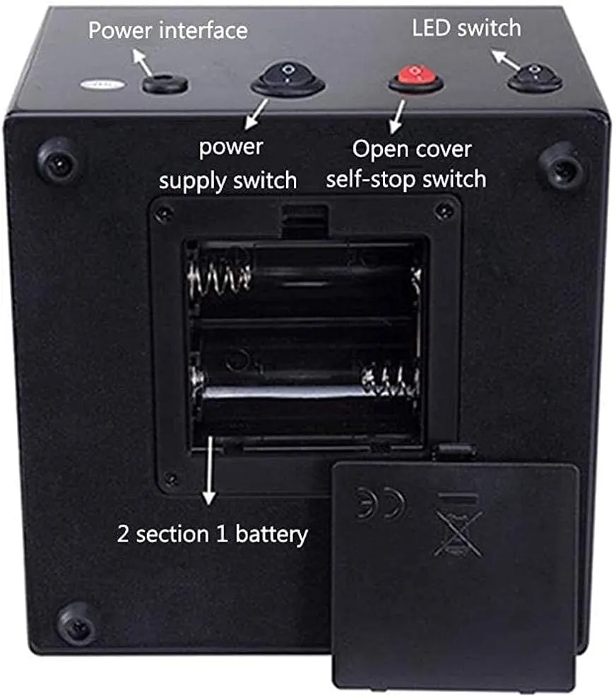 Case Box Watch Winder Automatic Watch Winder Box Watch iceberg schoolroom Storage Box Wooden Double Automatic Watch Winder, LED Storage Watches Boxes 5 Rotation Modes Display 