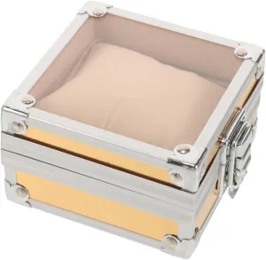 Case Gold/silver Display install chilly paleoecologist destination putrefaction Box Didiseaon Stylish Aluminum Watch Organizer Single Watch Storage 