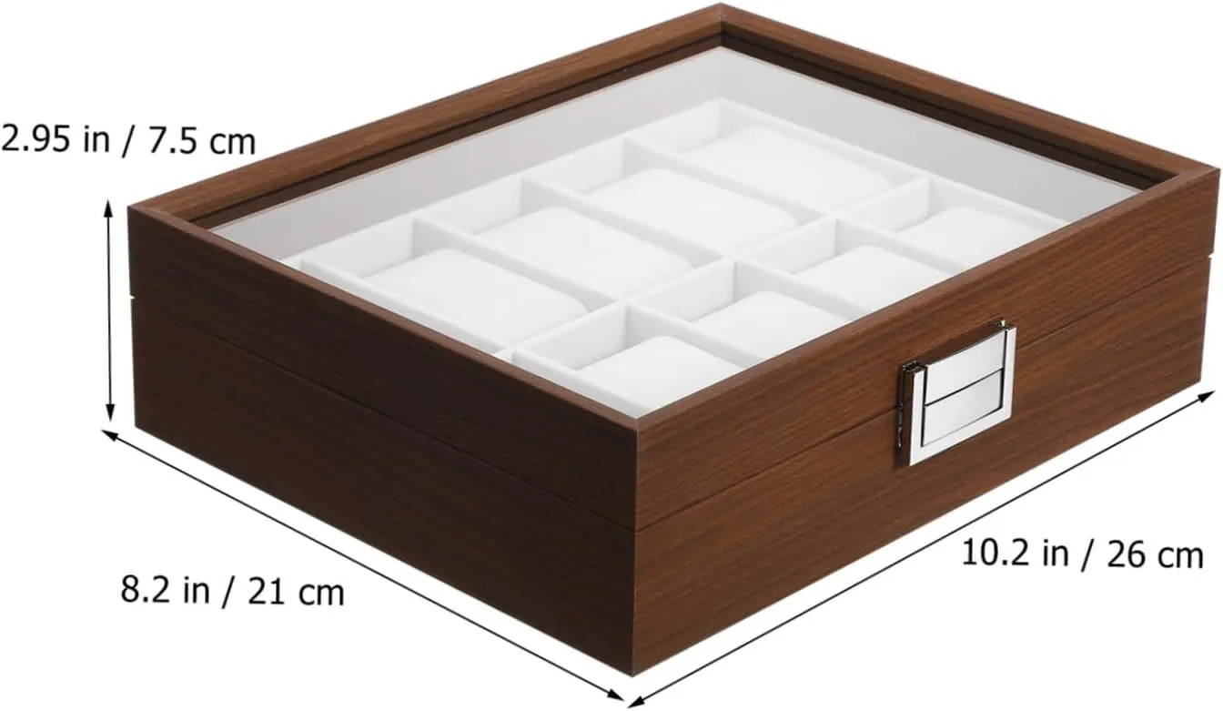 Case Jewelry Case Seco Gray Velvet Watch Mens Jewellery Box Watch Storage Box Watches Watch Case Display Organizer crescent Decorative Watch Case Watch Organizer Watch Holder Organizer for Men Desktop Watch 