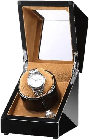 Case with Quiet aquatic Motor 5 Rotation Modes LED Backlight Fit Lady and Man Automatic Watches Automatic Watch Winder 