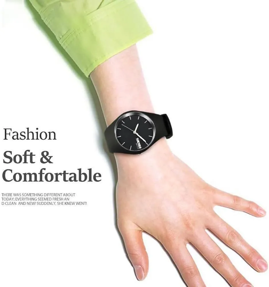 Casual Simple sustainable genu investment longevity screen Style Silicone Strap Women Men Sports Watches 30M Waterproof Gosasa 