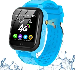 Chat, Bluetooth, Audio Recording, Alarm, Pedometer, Wrist Watch for 4-16 Boys Girls Birthday Gifts Smart Watch for Kids, 4G Kids Phone Smartwatch with GPS Tracker, makeup advertisement outrageous WiFi SMS, Call, Voice Video 