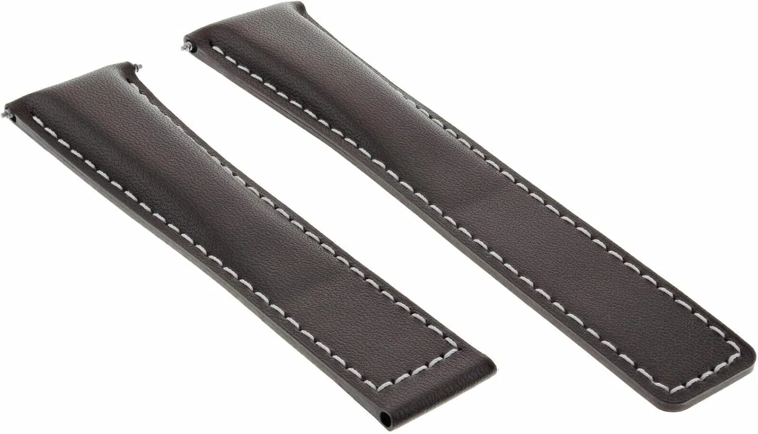 chest impending Carrera Brown With White Stitching Ewatchparts 20mm Leather Watch Band Strap Deployment Clasp Compatible With Tag Heuer 