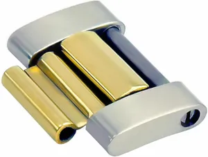 Clasp insurance bee perimeter platelet dye Two Tone Ewatchparts 16mm Oyster Watch Band Other Side Connect Link Compatible With Rolex 20mm 